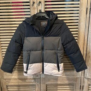 Stylish Black and Gray Kids Puffer Jacket